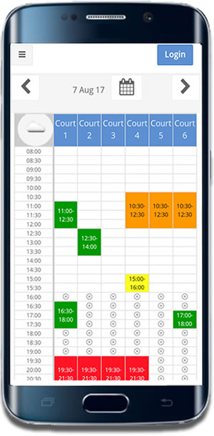 Check court booking availability